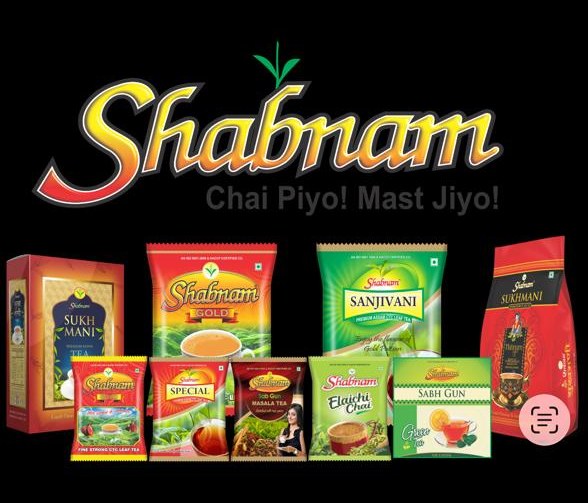 Shabnam Tea range — Gold, Sanjivani, Sukhmani Platinum, Sab Gun Masala and Elaichi Chai